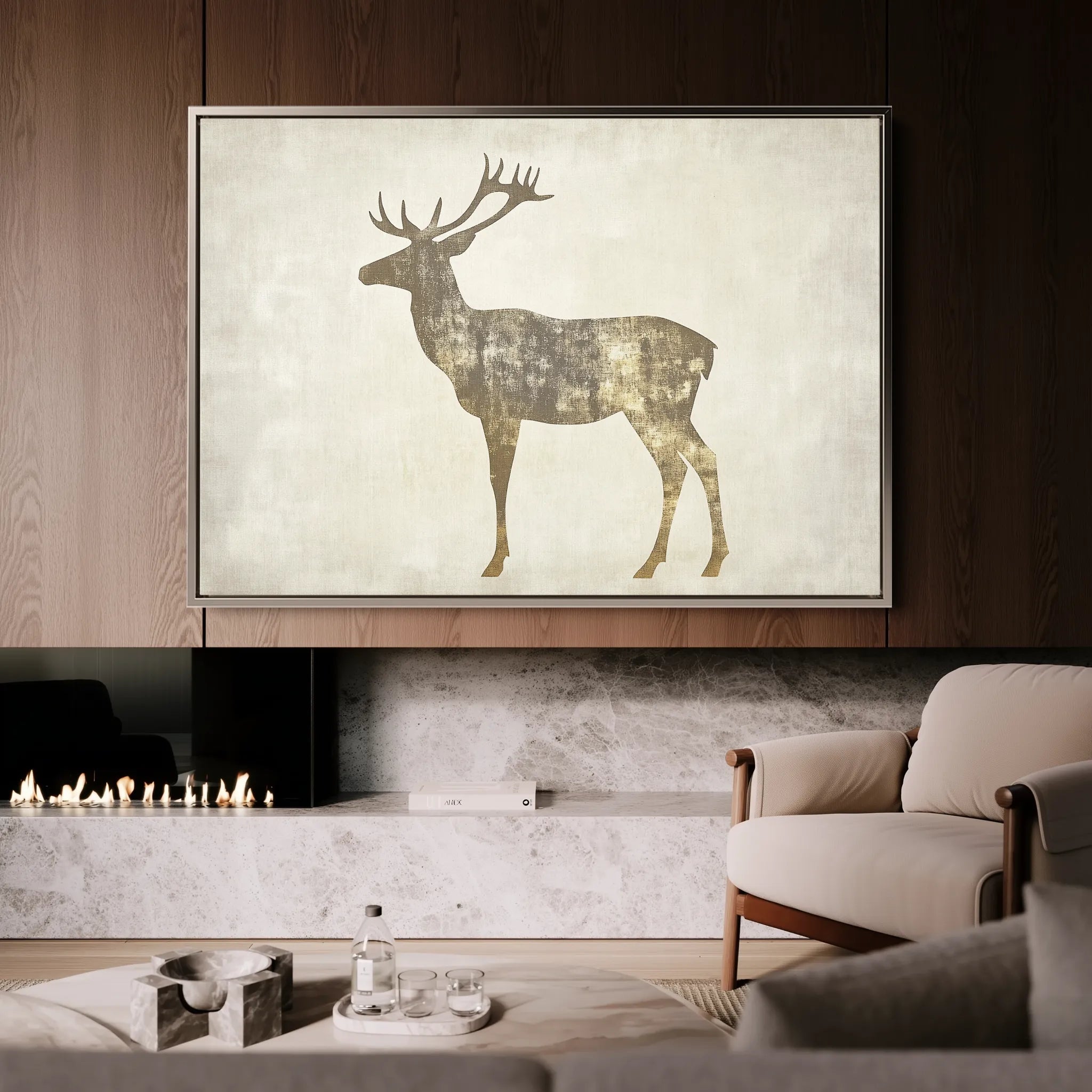 Animals 204 Canvas Art 60 x 40 cm / Black
