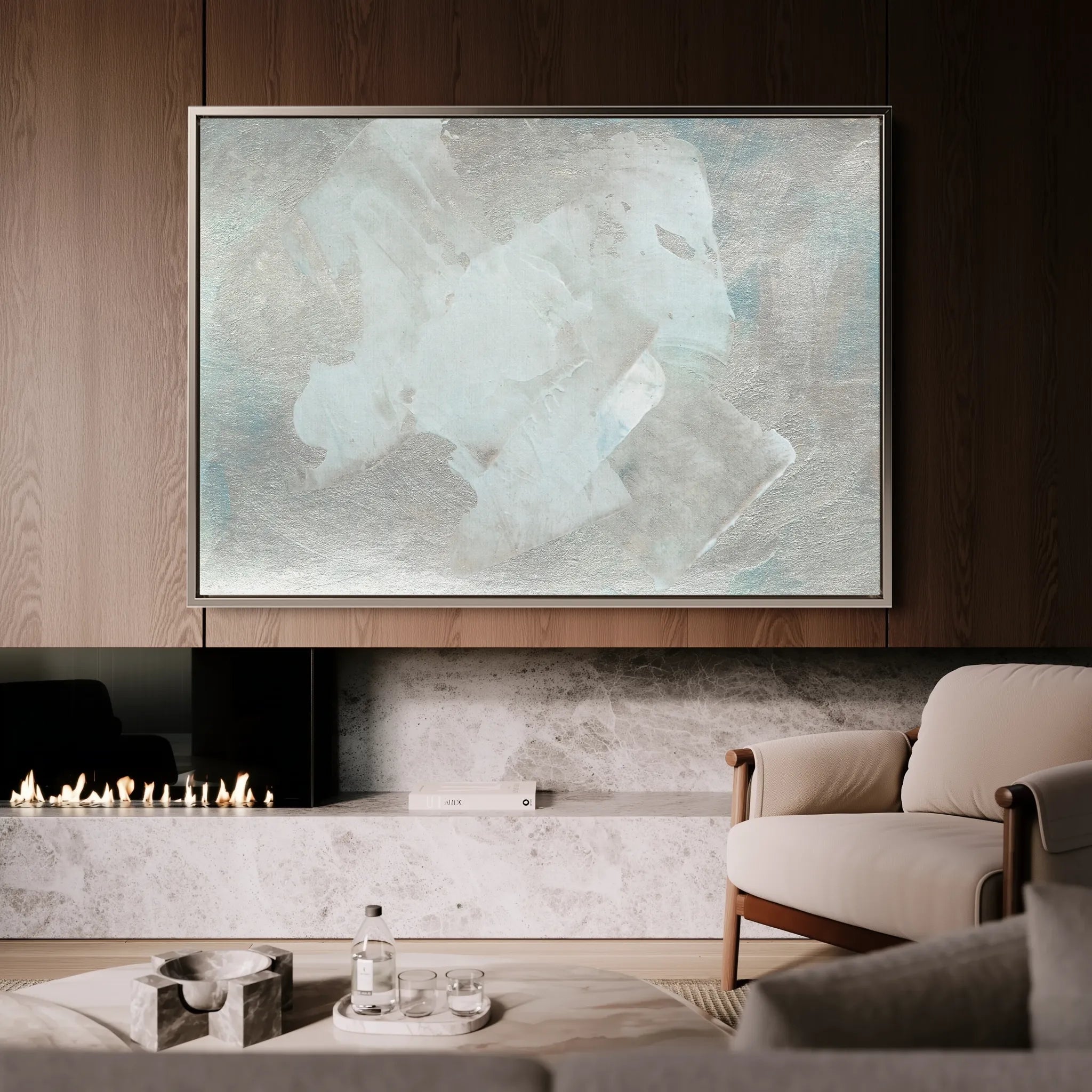 Abstract 204 Canvas Art 60 x 40 cm / Black