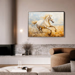 Horses 204 Canvas Art 60 x 40 cm / Black
