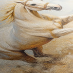Horses 204 Canvas Art 60 x 40 cm / Black