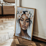 Portrait 204 Canvas Art 60 x 40 cm / Black