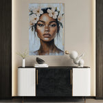 Portrait 204 Canvas Art 60 x 40 cm / Black