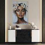 Portrait 204 Canvas Art 60 x 40 cm / Black