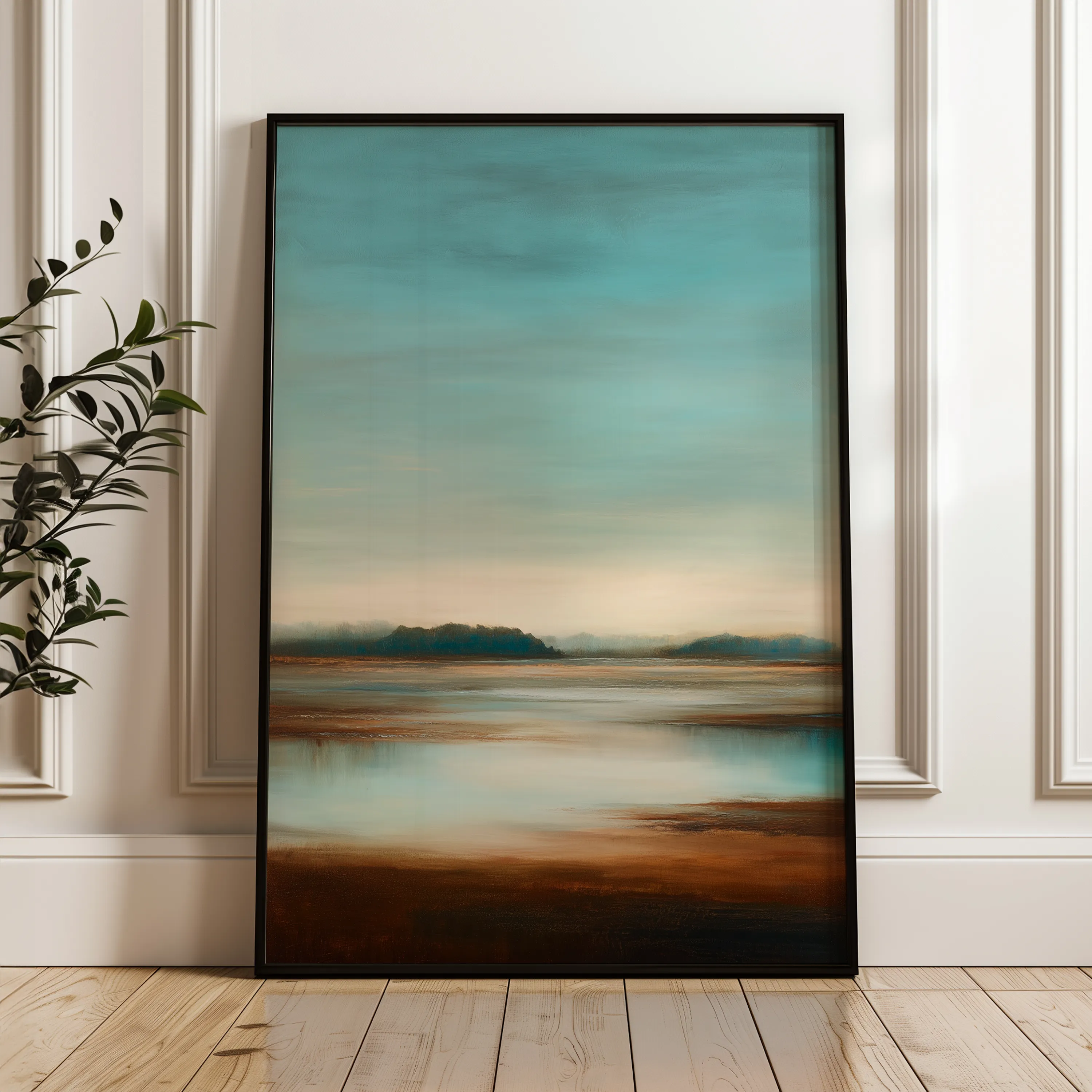 Abstract 2040 Canvas Art 60 x 40 cm / Black
