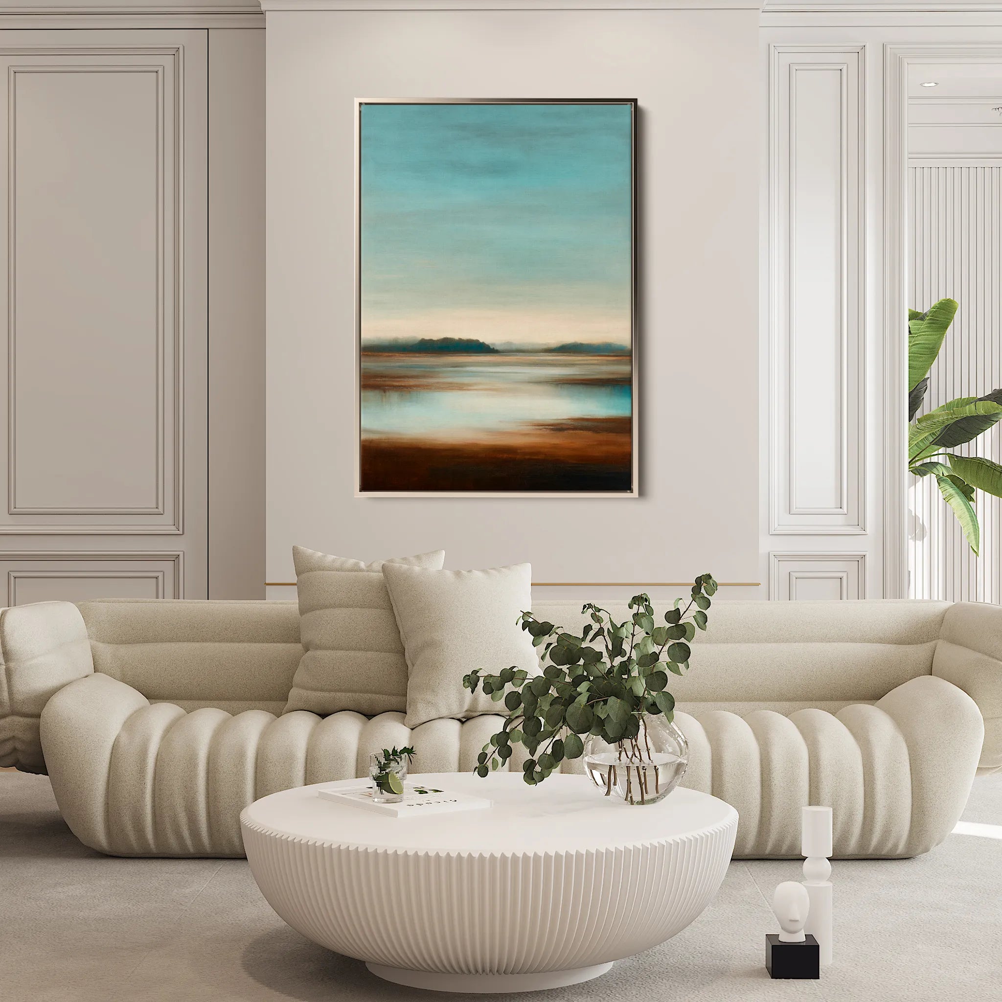 Abstract 2040 Canvas Art 60 x 40 cm / Black