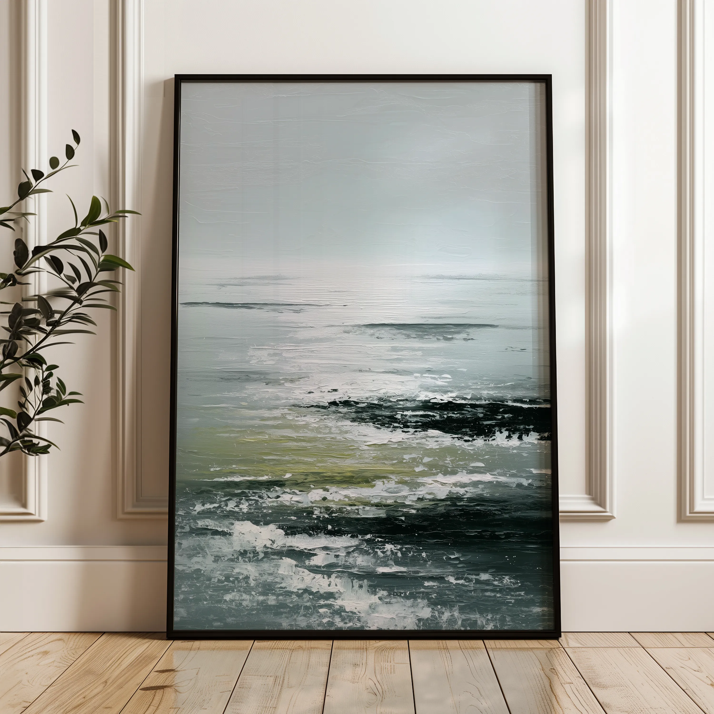 Abstract 2042 Canvas Art 60 x 40 cm / Black