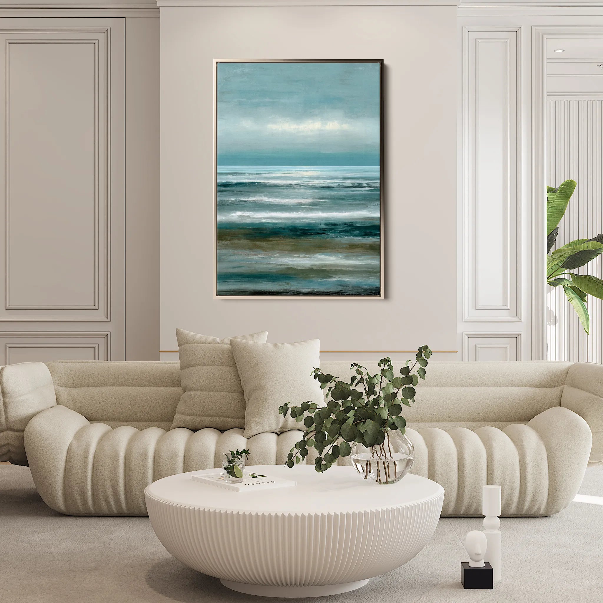 Abstract 2043 Canvas Art 60 x 40 cm / Black