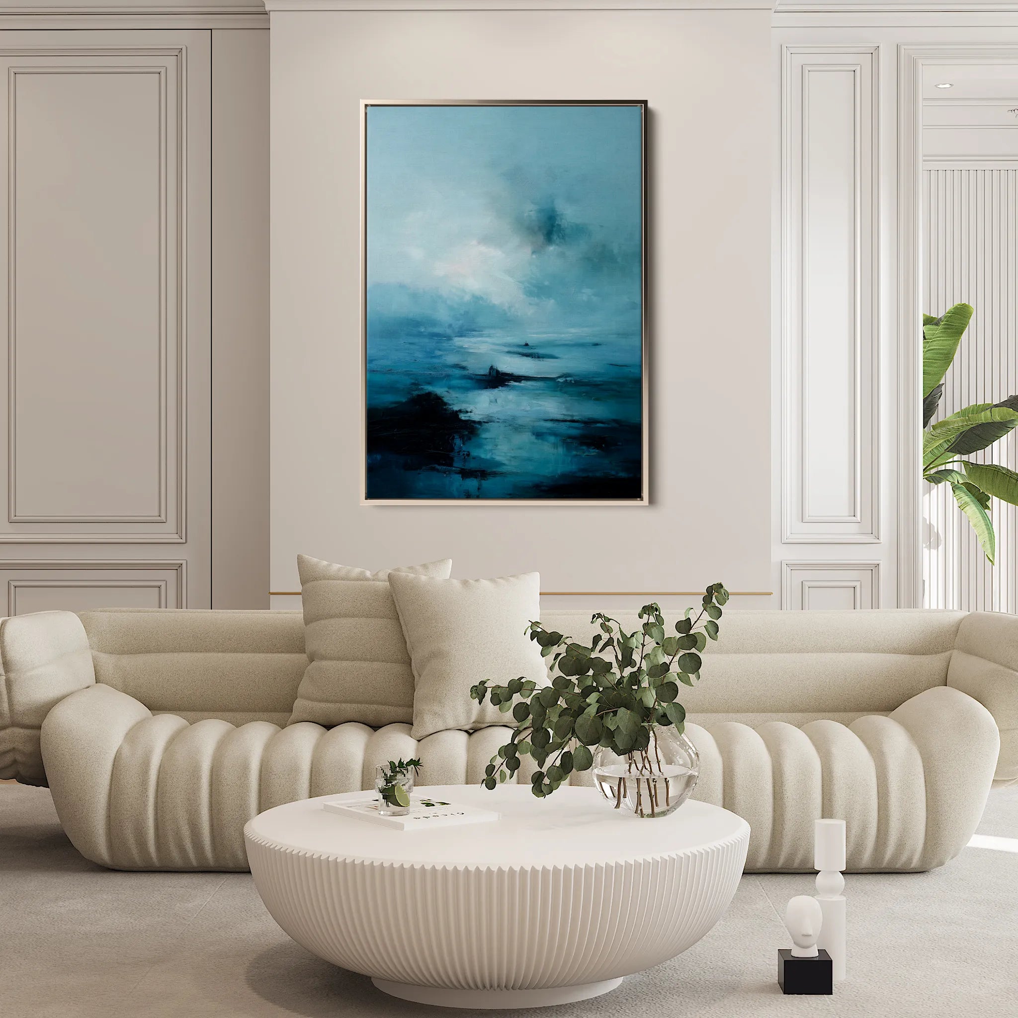 Abstract 2044 Canvas Art 60 x 40 cm / Black
