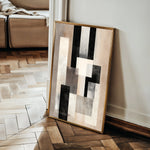 Abstract 2045 Canvas Art 60 x 40 cm / Black