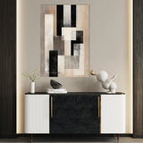 Abstract 2045 Canvas Art 60 x 40 cm / Black