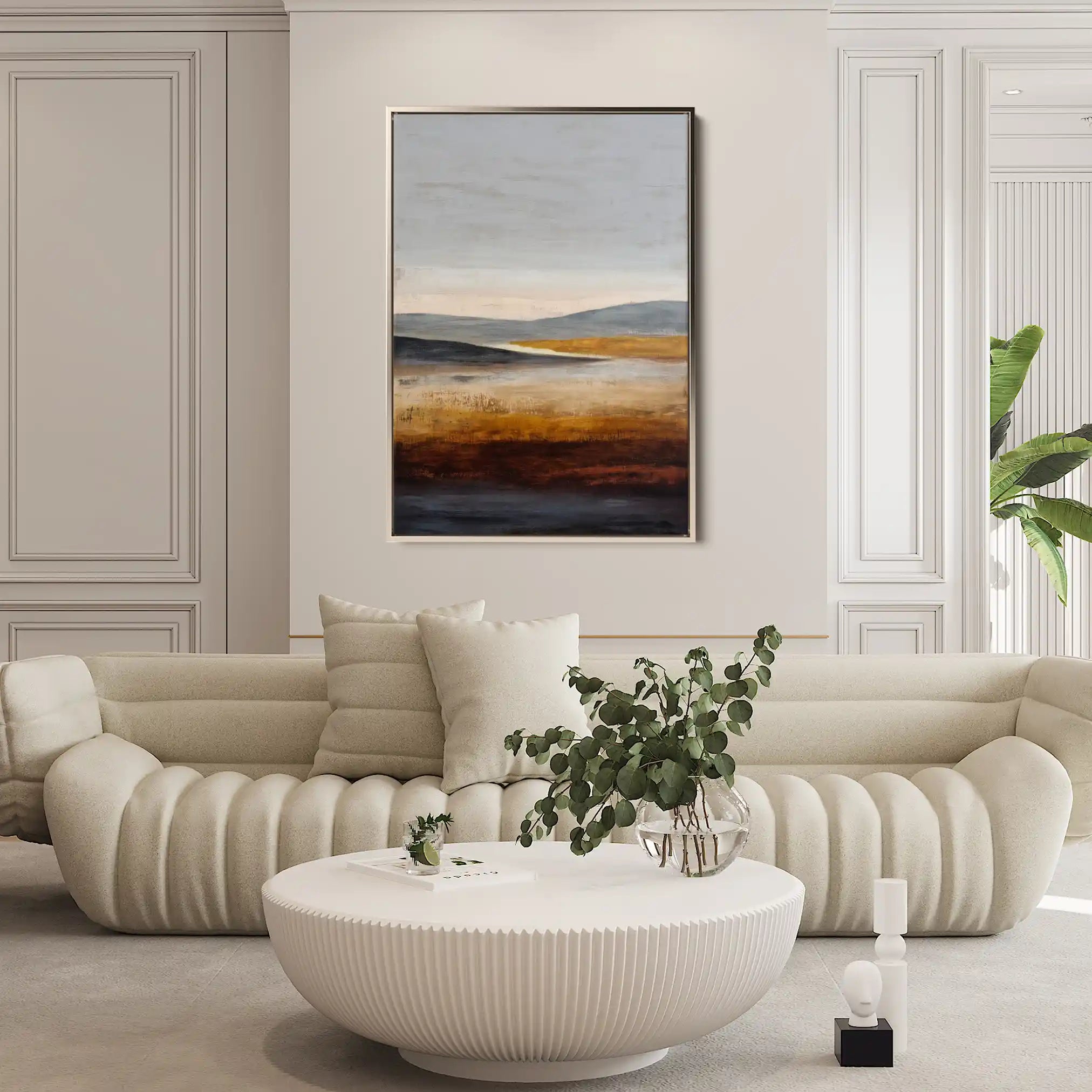 Abstract 2046 Canvas Art 60 x 40 cm / Black