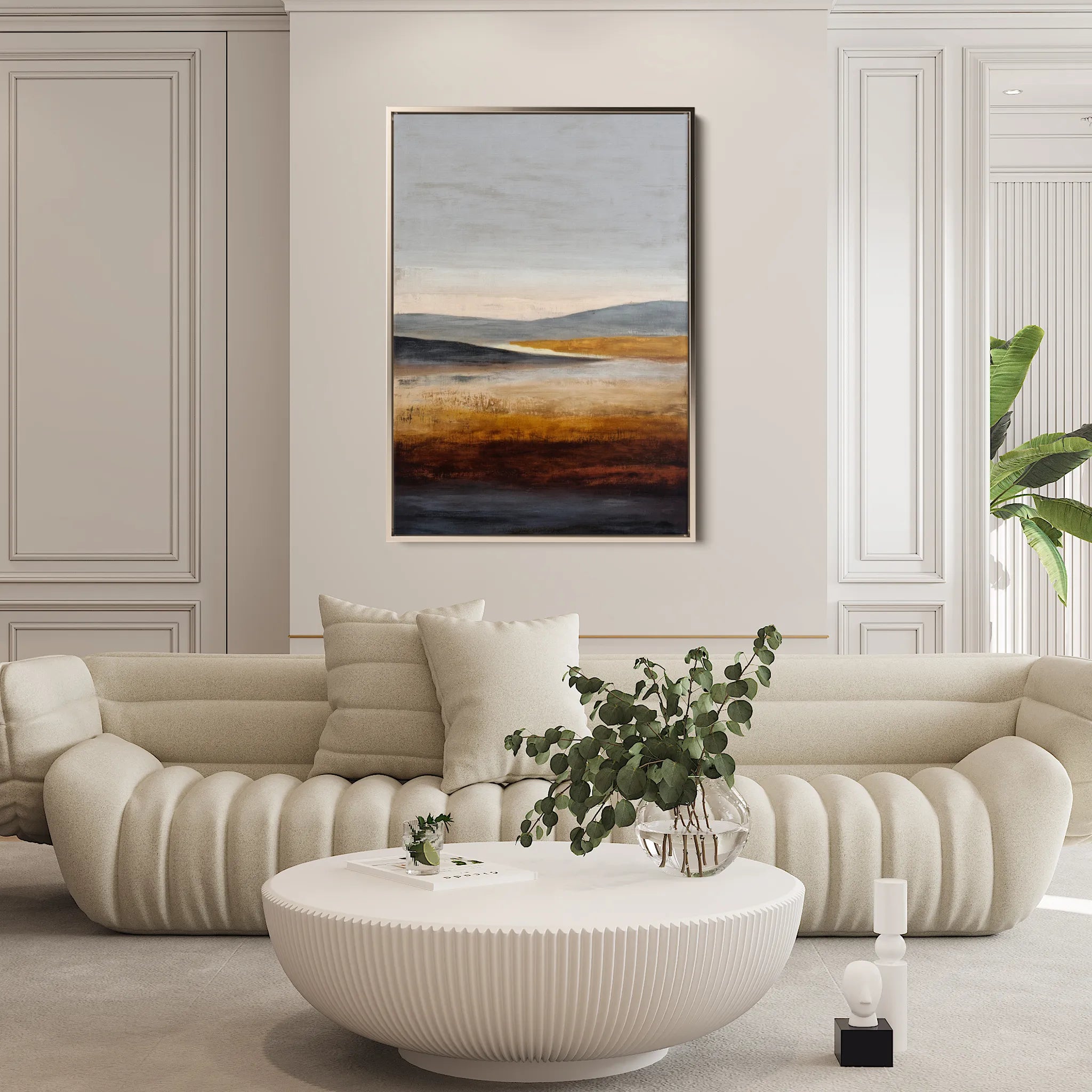 Abstract 2046 Canvas Art 60 x 40 cm / Black