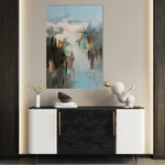 Abstract 2048 Canvas Art 60 x 40 cm / Black