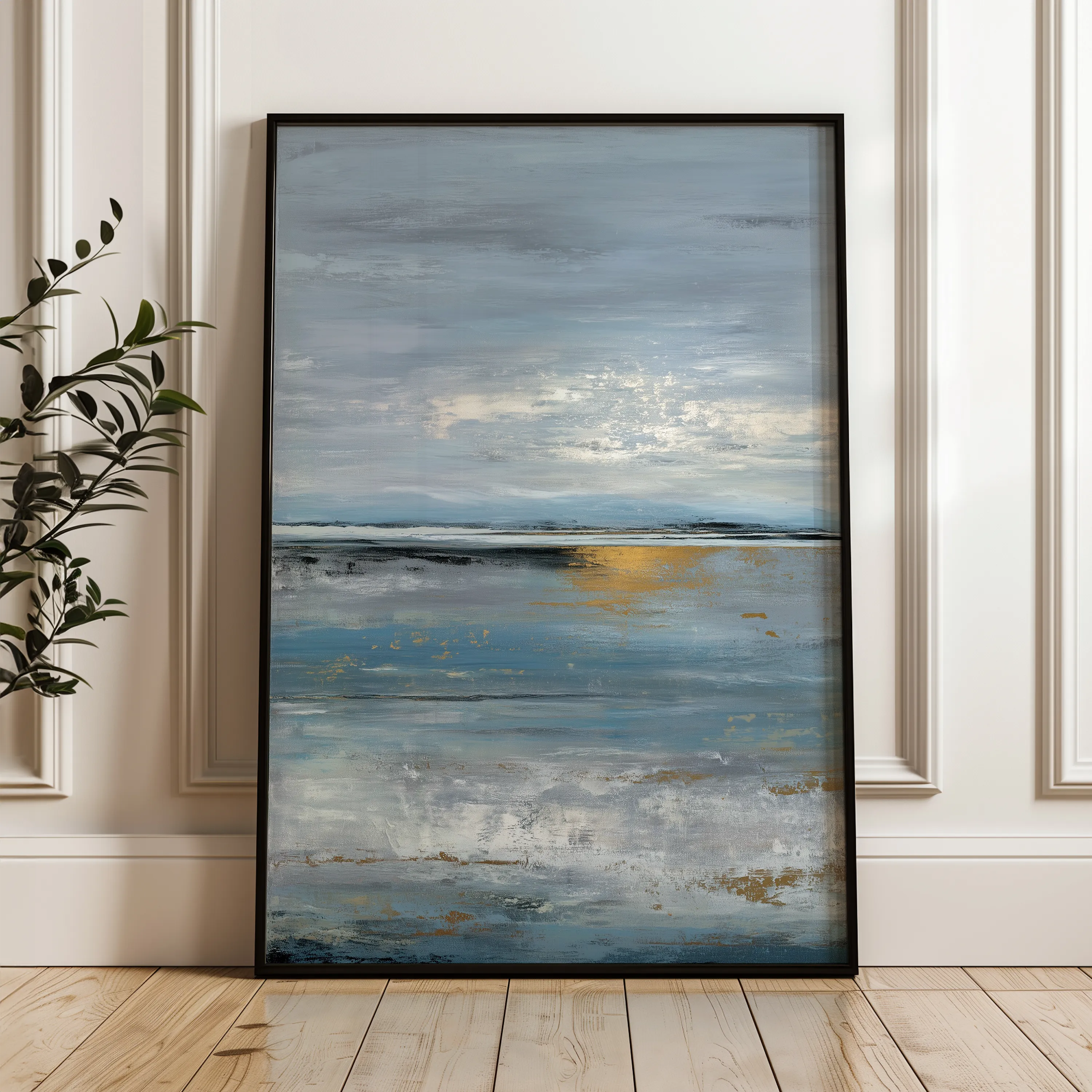 Abstract 2049 Canvas Art 60 x 40 cm / Black