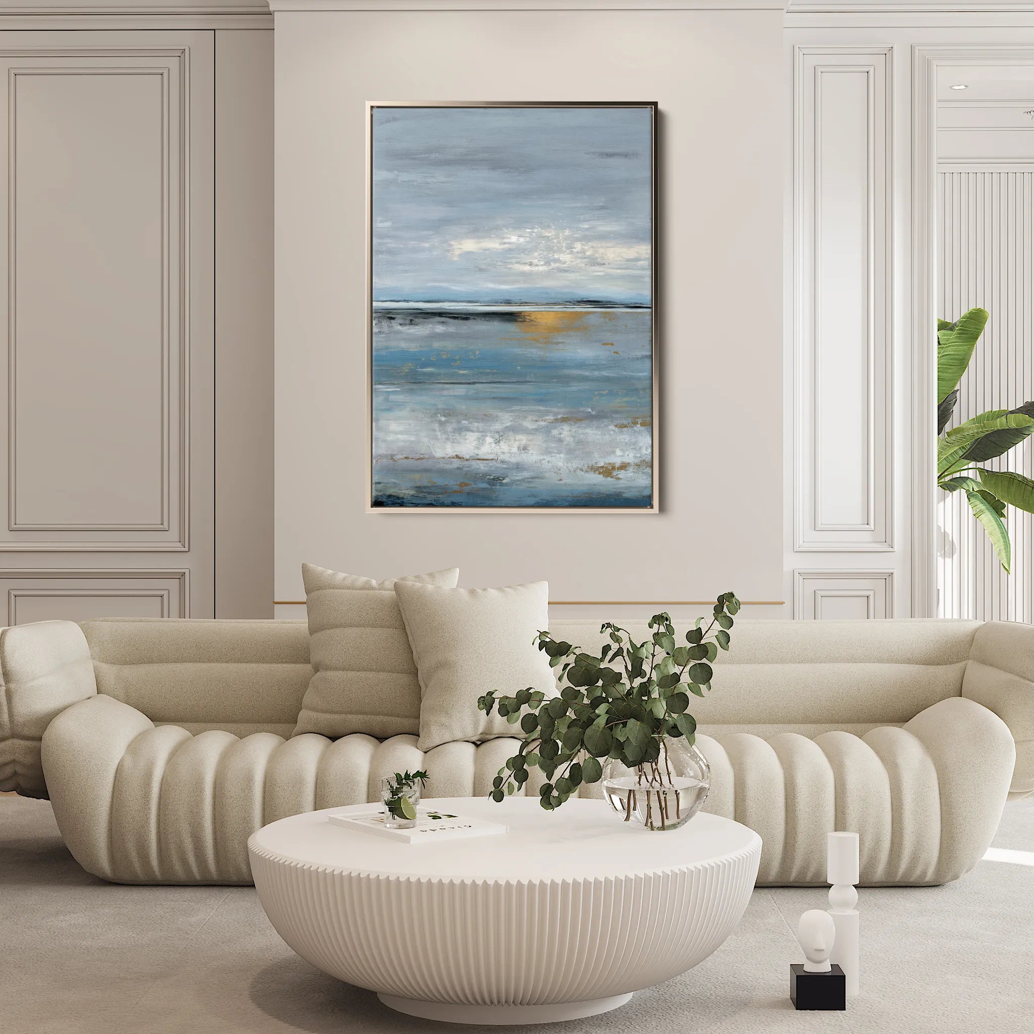 Abstract 2049 Canvas Art 60 x 40 cm / Black
