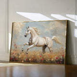Horses 205 Canvas Art 60 x 40 cm / Black