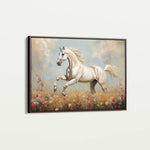 Horses 205 Canvas Art 60 x 40 cm / Black