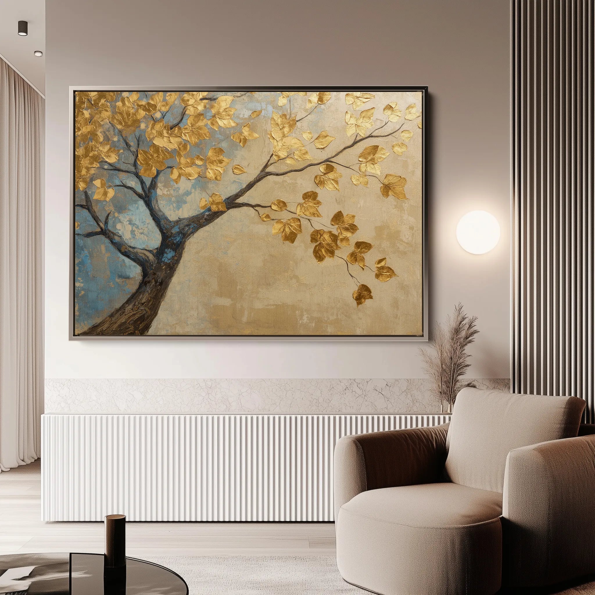 Landscape 205 Canvas Art 60 x 40 cm / Black