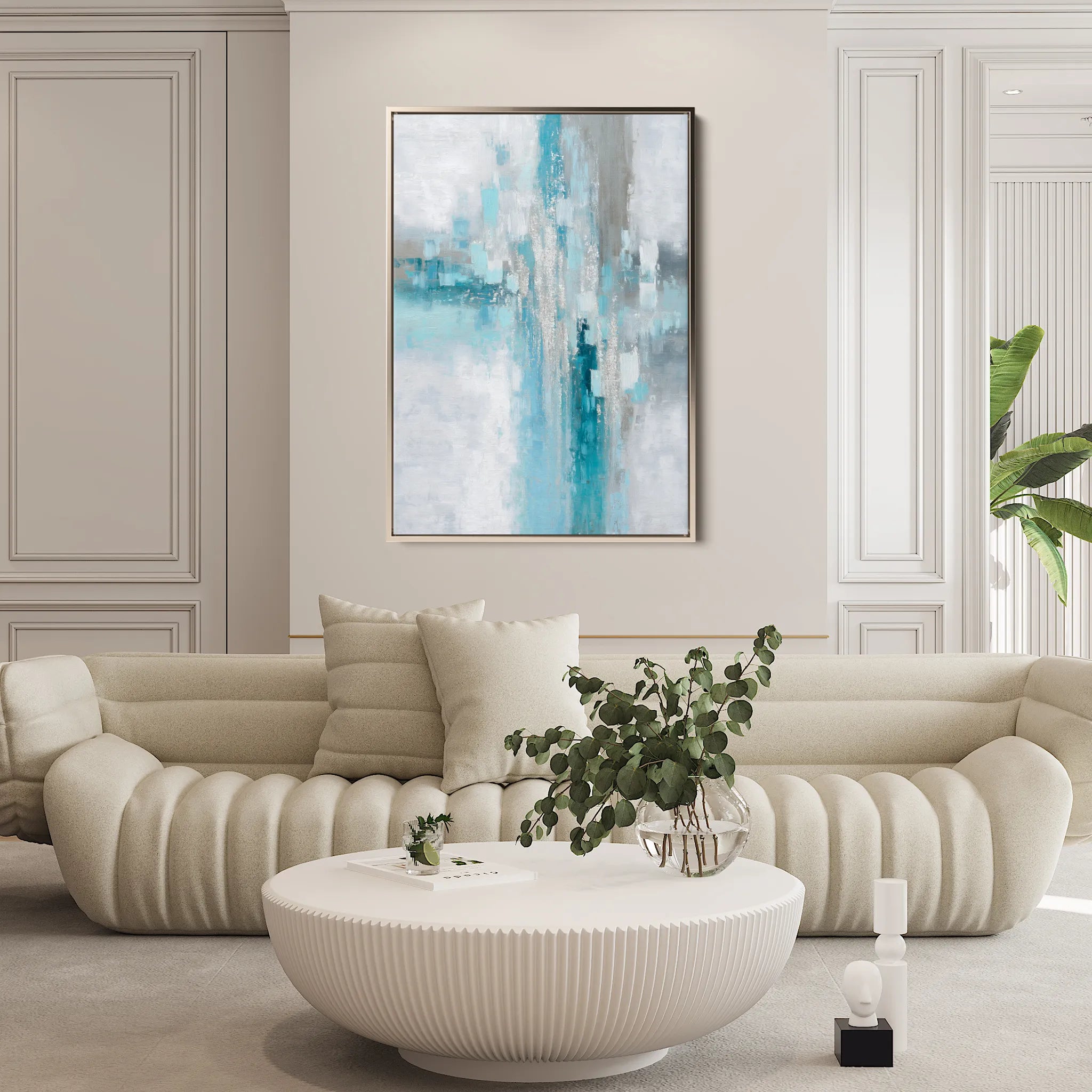 Abstract 2052 Canvas Art 60 x 40 cm / Black