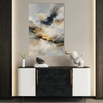 Abstract 2054 Canvas Art 60 x 40 cm / Black