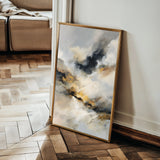 Abstract 2055 Canvas Art 60 x 40 cm / Black