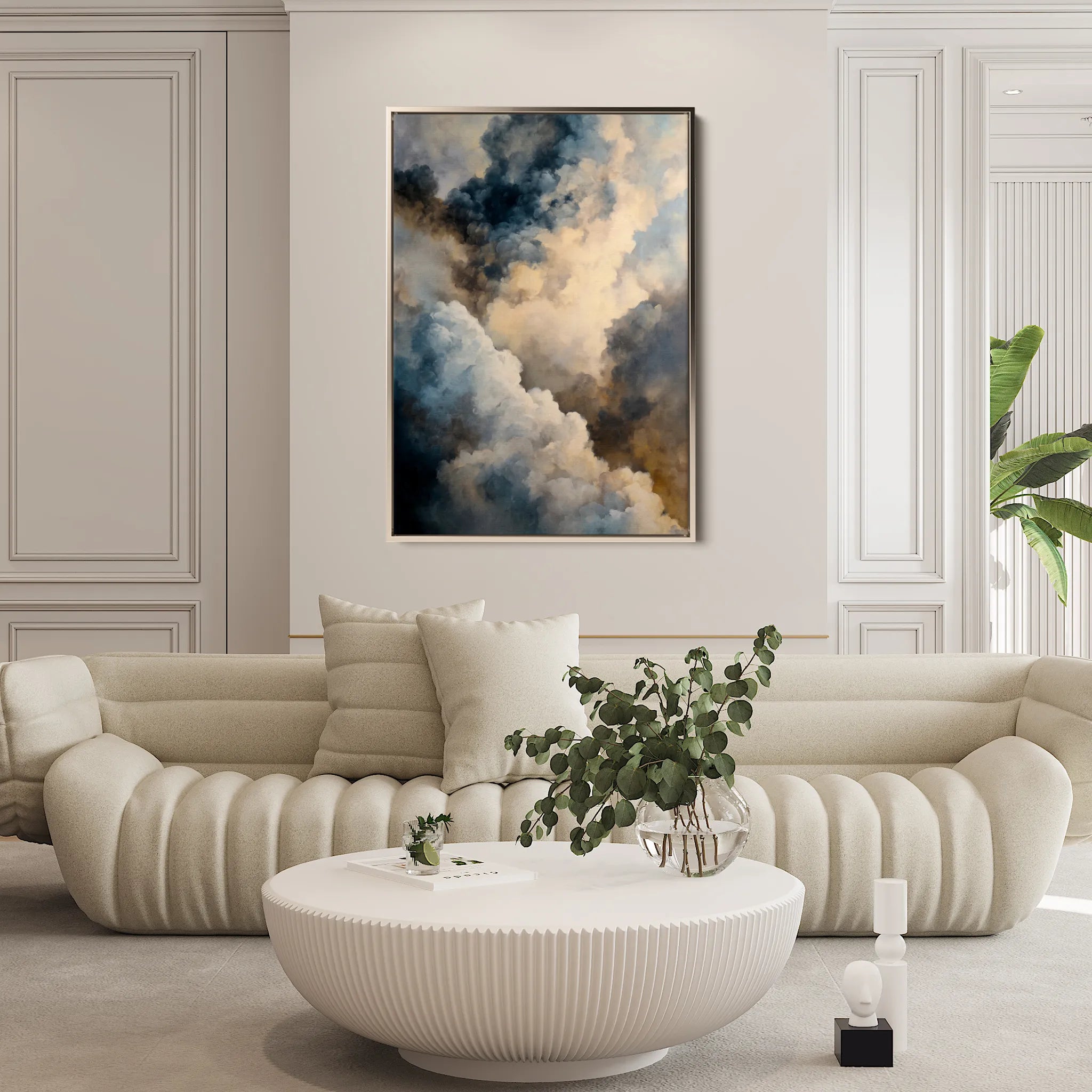 Abstract 2056 Canvas Art 60 x 40 cm / Black