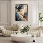 Abstract 2057 Canvas Art 60 x 40 cm / Black