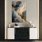 Abstract 2057 Canvas Art 60 x 40 cm / Black
