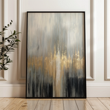 Abstract 2058 Canvas Art 60 x 40 cm / Black