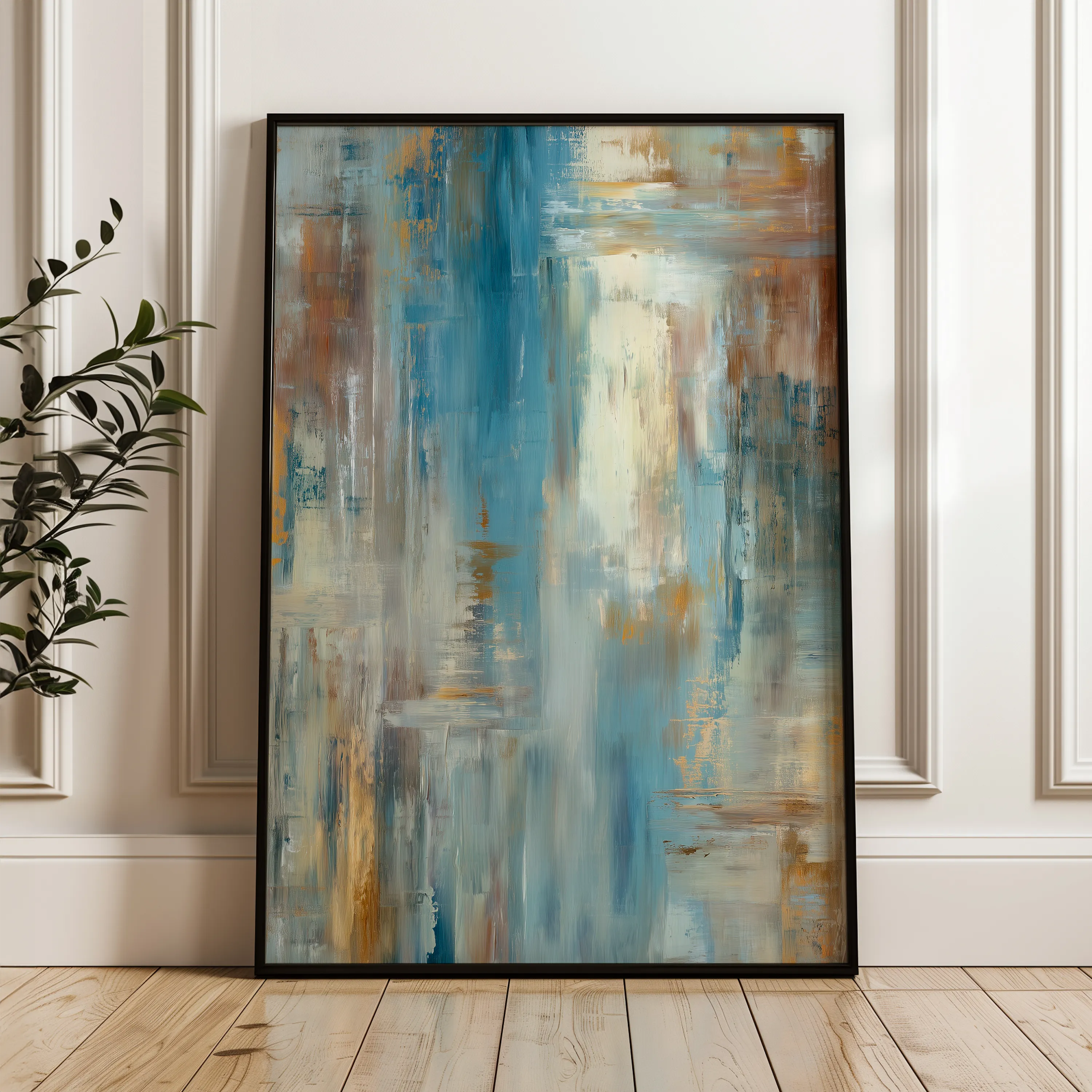 Abstract 2059 Canvas Art 60 x 40 cm / Black