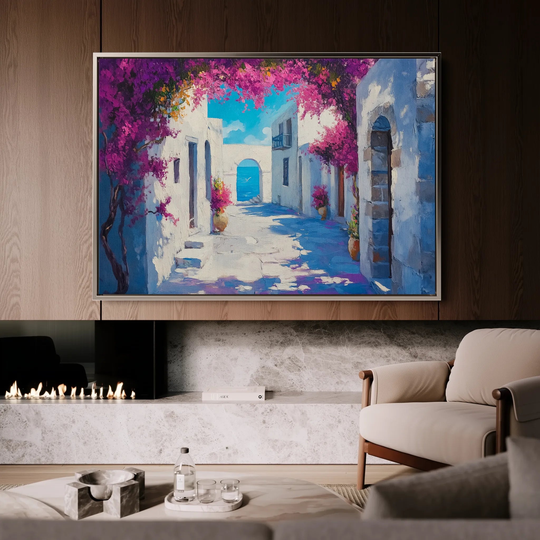 Landscape 206 Canvas Art 60 x 40 cm / Black