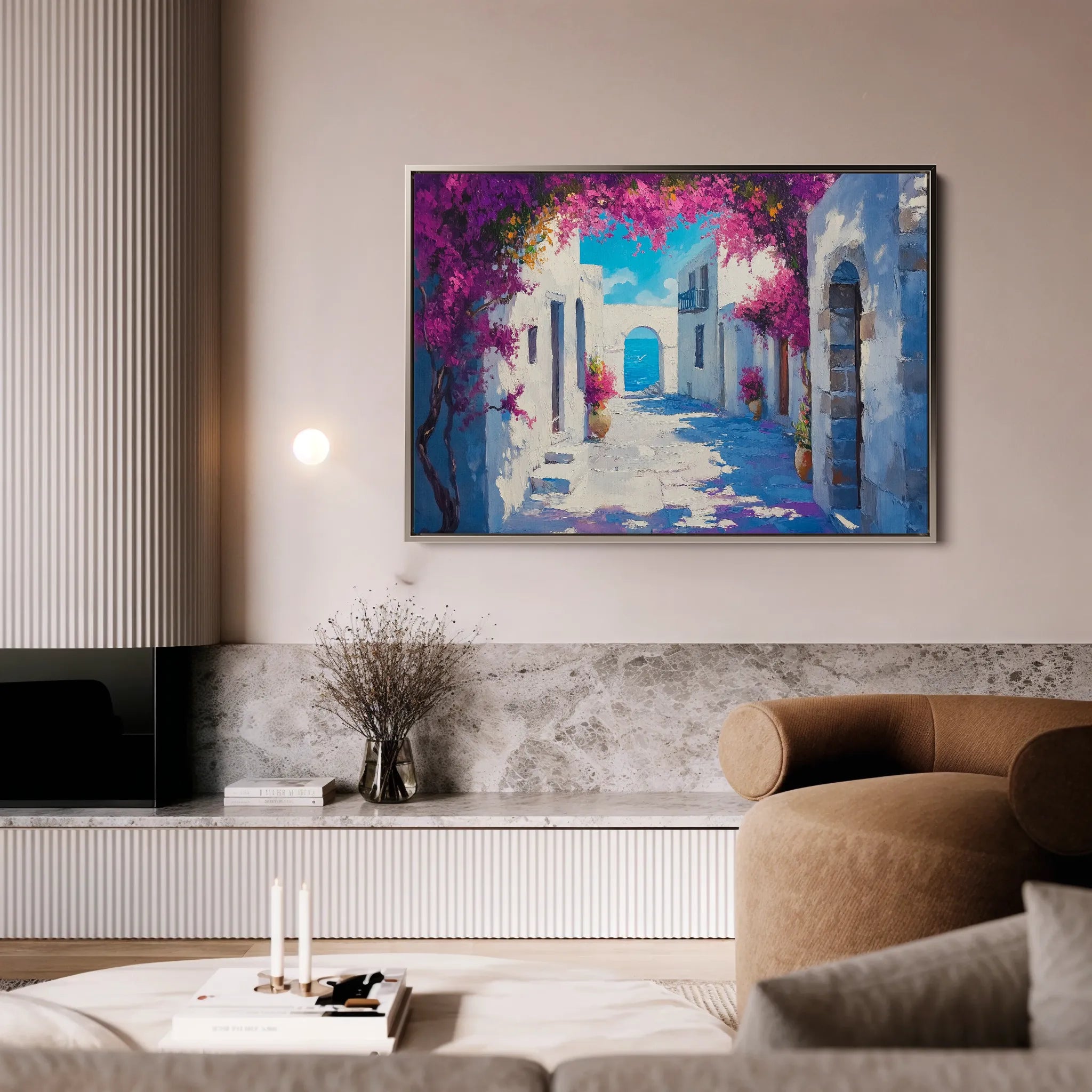 Landscape 206 Canvas Art 60 x 40 cm / Black