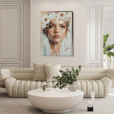 Portrait 206 Canvas Art 60 x 40 cm / Black
