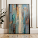Abstract 2060 Canvas Art 60 x 40 cm / Black