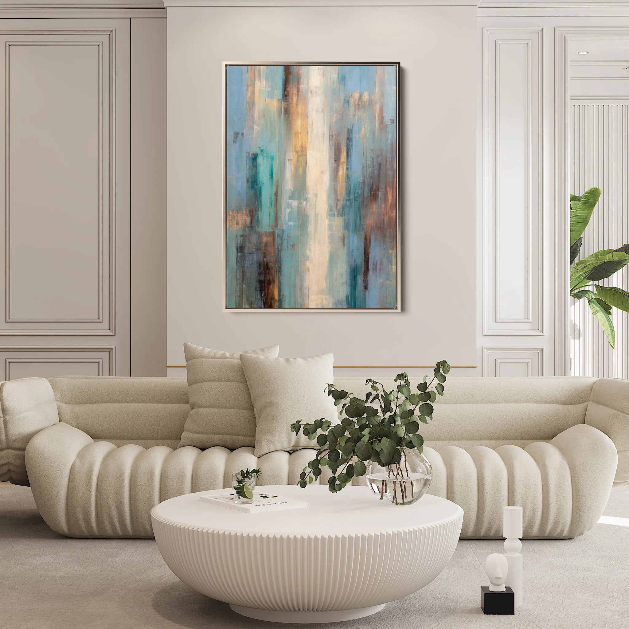 Abstract 2060 Canvas Art 60 x 40 cm / Black