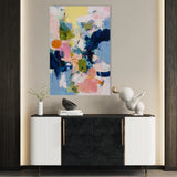 Abstract 2061 Canvas Art 60 x 40 cm / Black