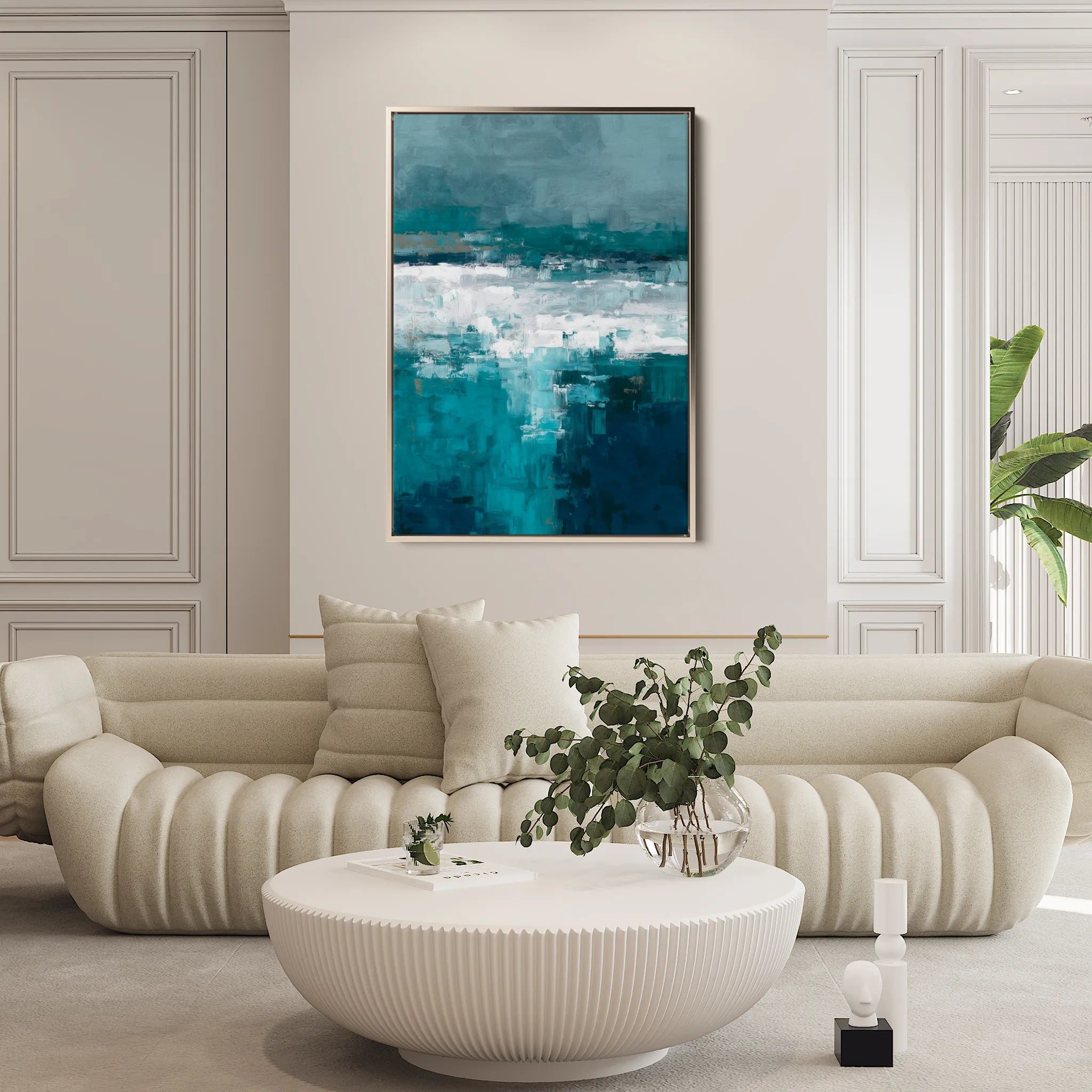 Abstract 2062 Canvas Art 60 x 40 cm / Black