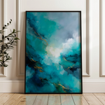 Abstract 2065 Canvas Art 60 x 40 cm / Black