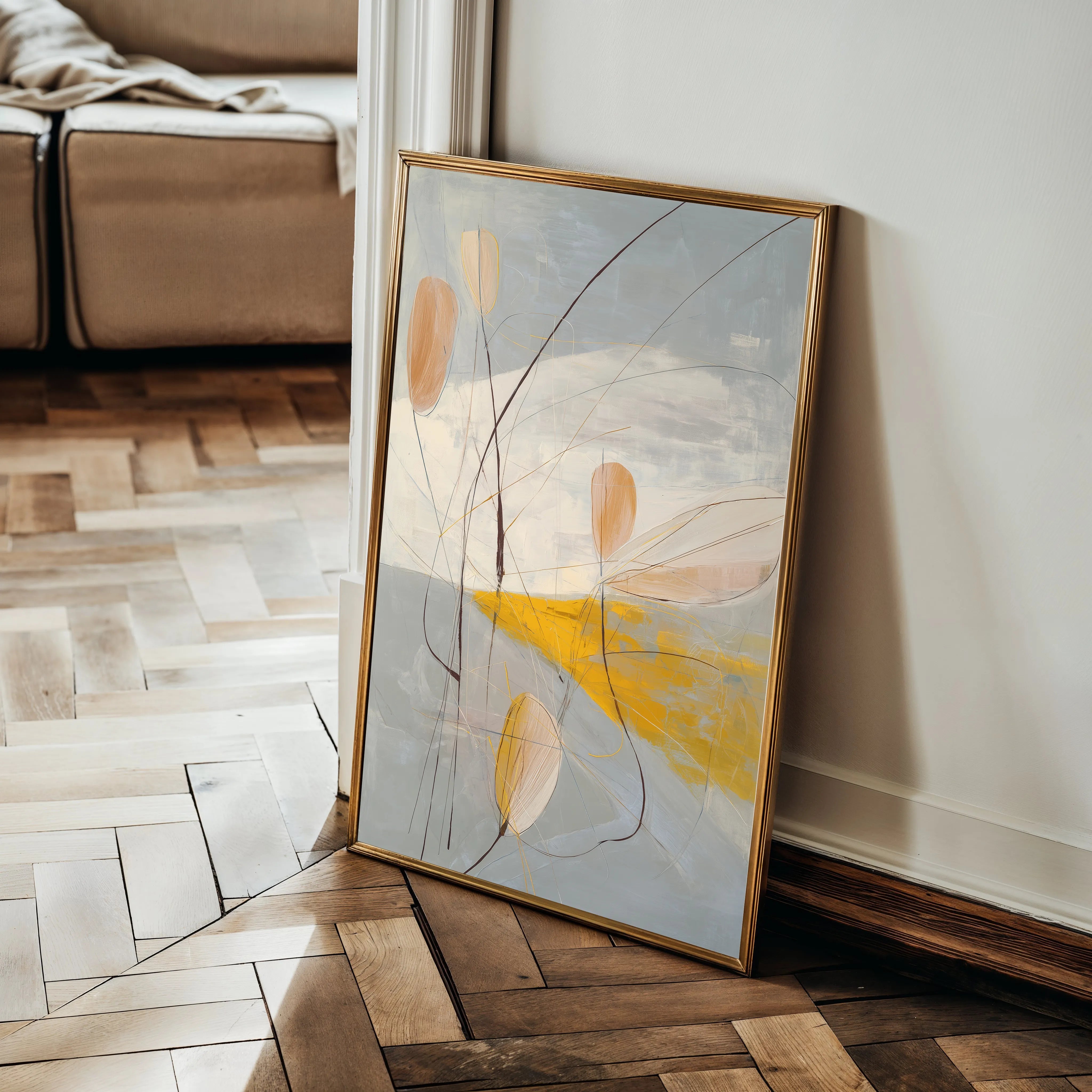 Abstract 2066 Canvas Art 60 x 40 cm / Black