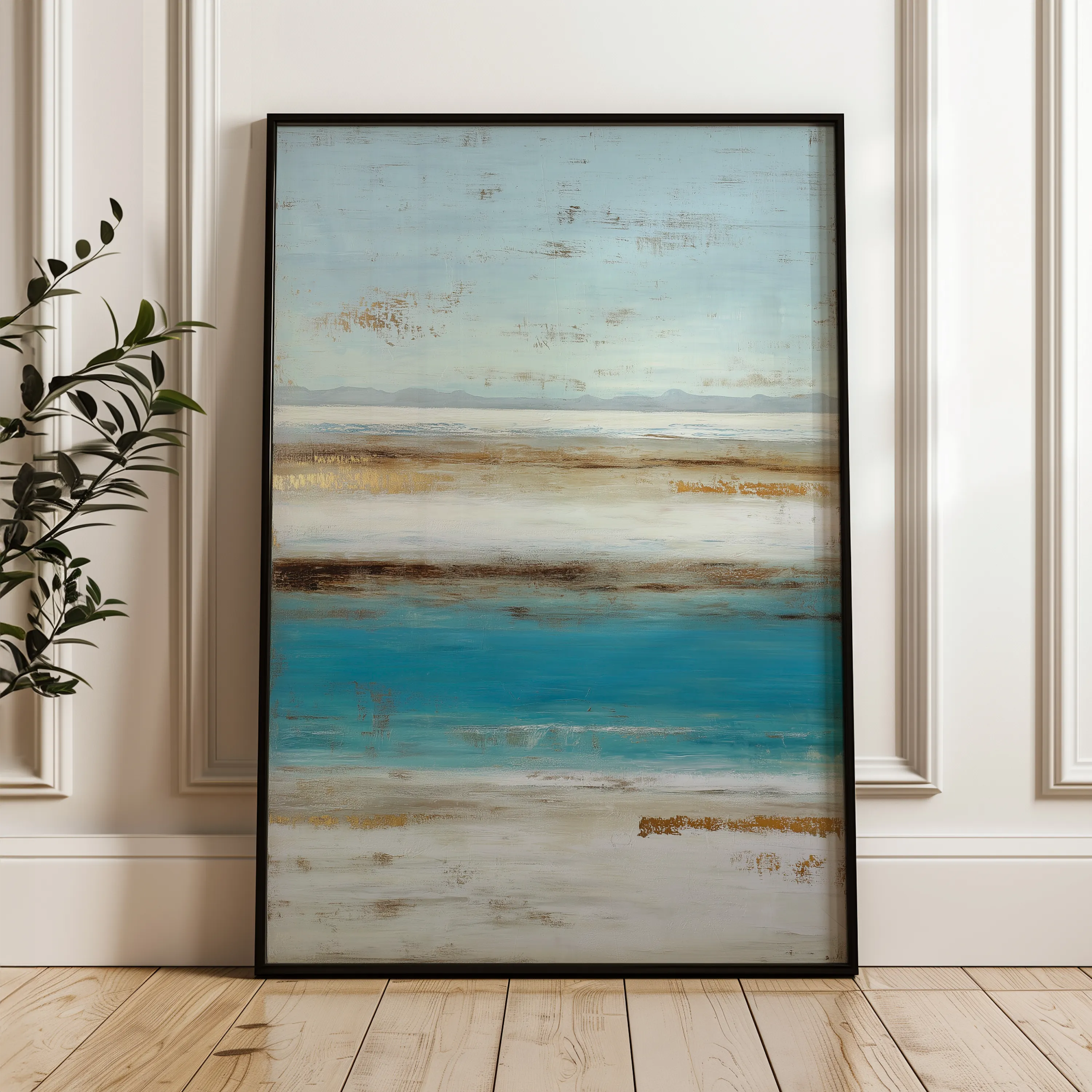 Abstract 2067 Canvas Art 60 x 40 cm / Black