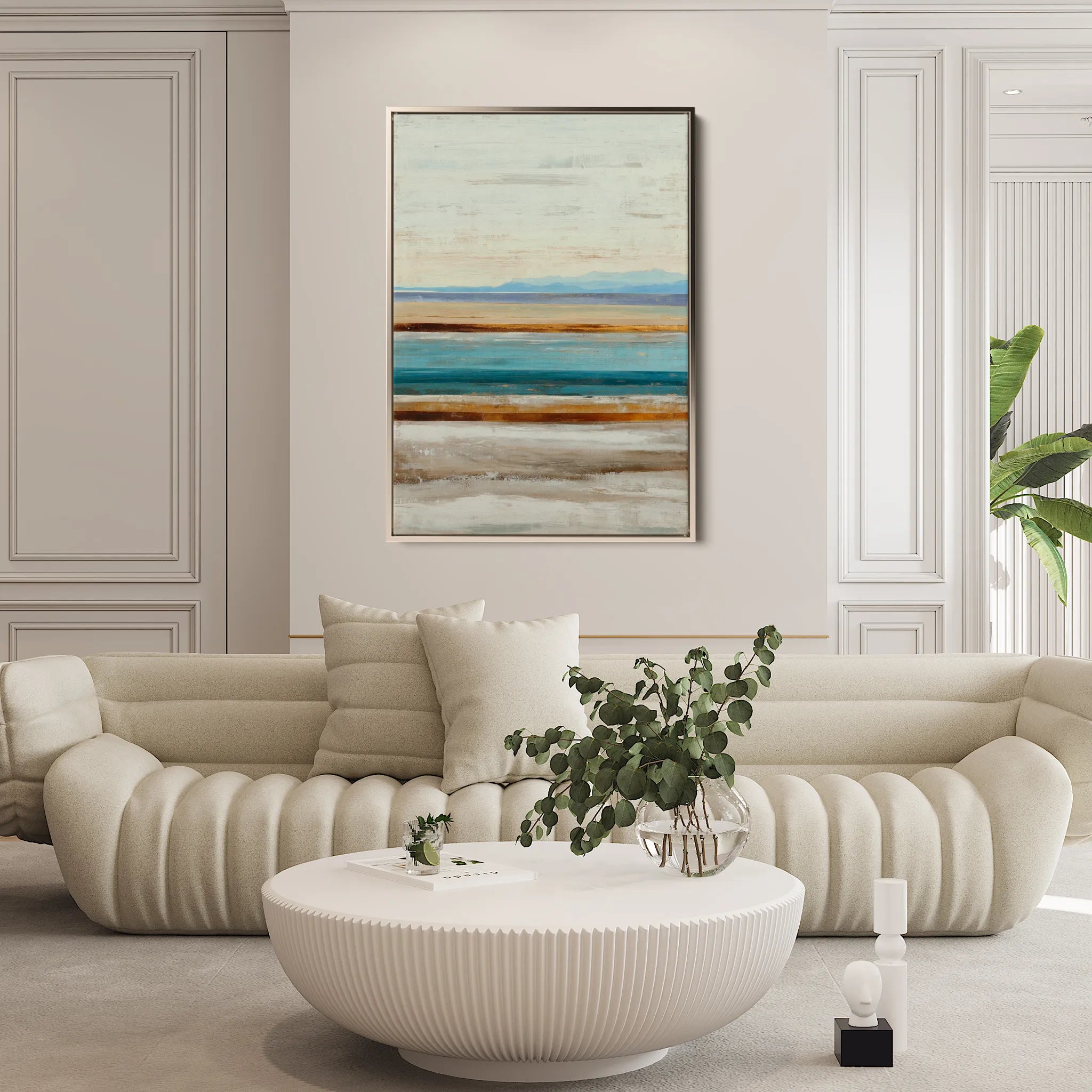 Abstract 2068 Canvas Art 60 x 40 cm / Black