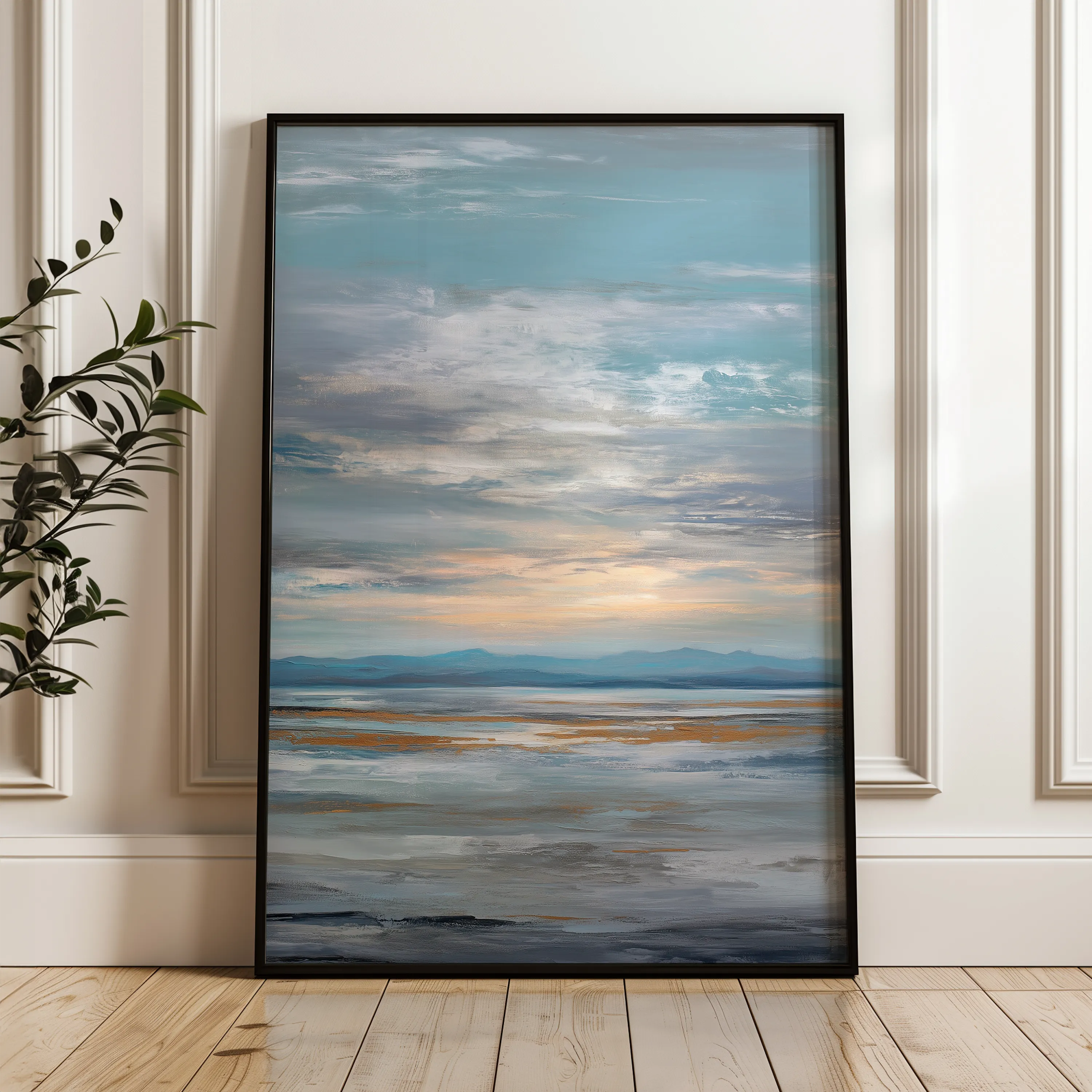 Abstract 2069 Canvas Art 60 x 40 cm / Black