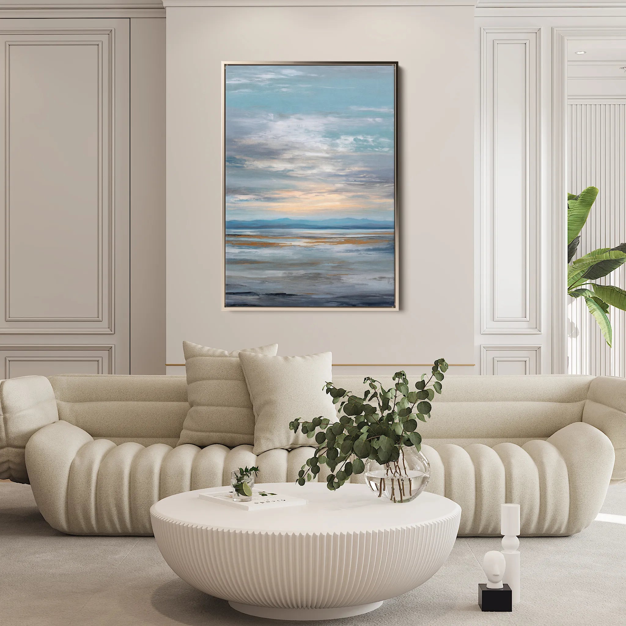 Abstract 2069 Canvas Art 60 x 40 cm / Black