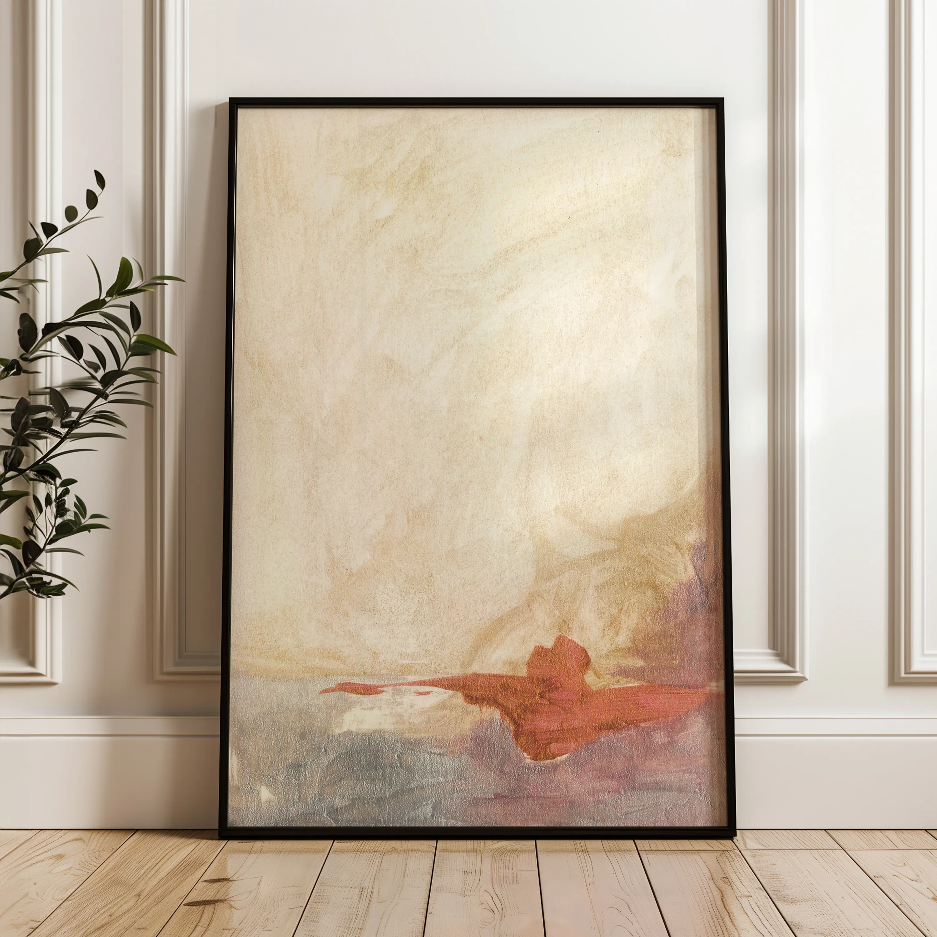 Abstract 207 Canvas Art 60 x 40 cm / Black