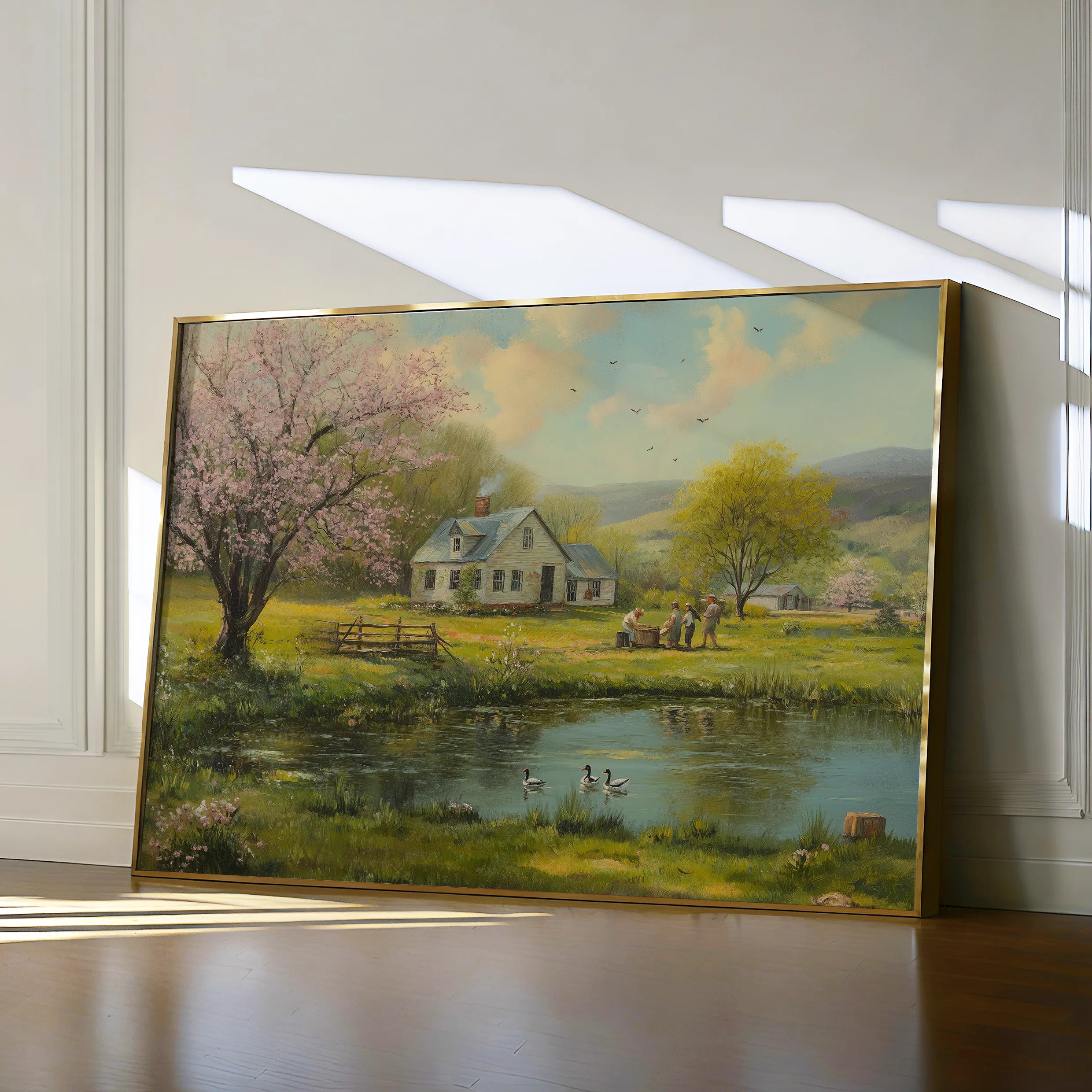 Landscape 207 Canvas Art 60 x 40 cm / Black
