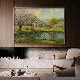 Landscape 207 Canvas Art 60 x 40 cm / Black