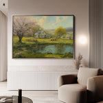 Landscape 207 Canvas Art 60 x 40 cm / Black