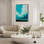 Abstract 2072 Canvas Art 60 x 40 cm / Black
