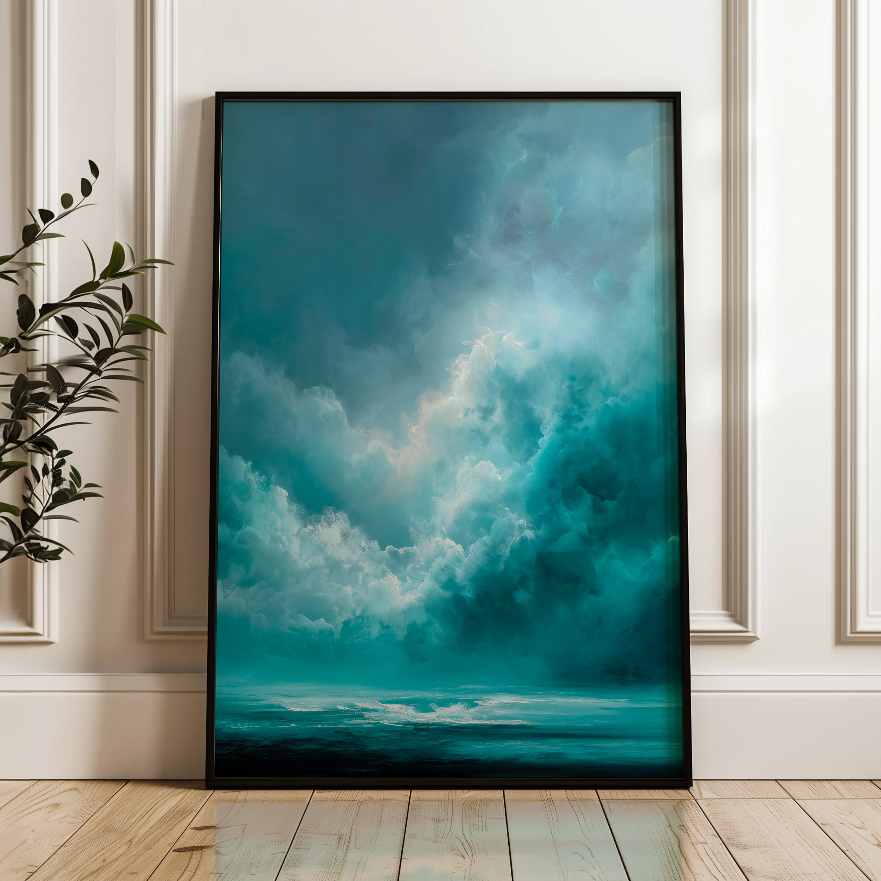 Abstract 2073 Canvas Art 60 x 40 cm / Black