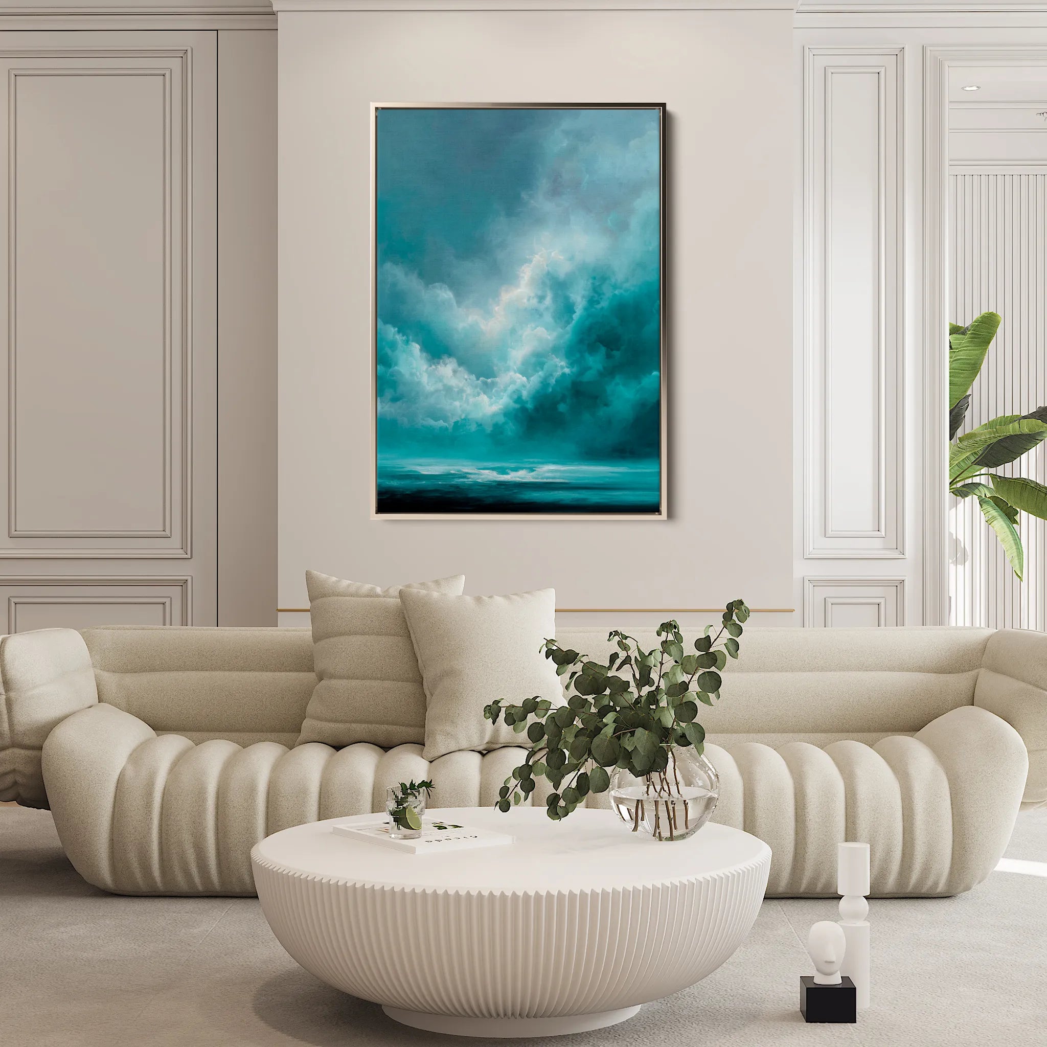 Abstract 2073 Canvas Art 60 x 40 cm / Black